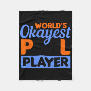 Billiards Worlds Okayest Pool Player 8 Ll 1 Fleece Blanket