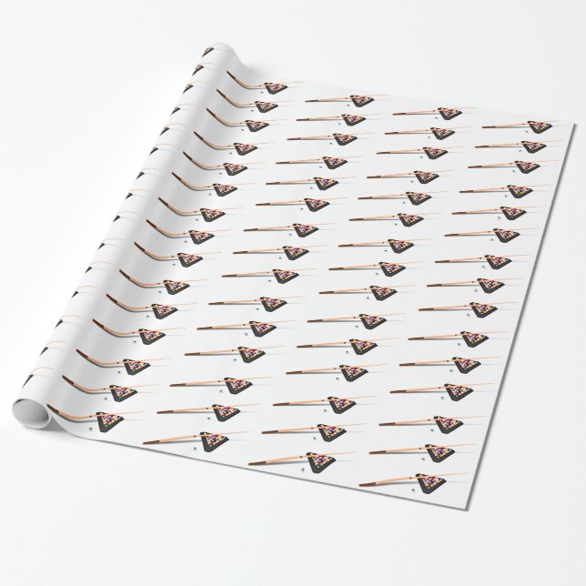 Billiards Wrapping Paper (Unrolled)