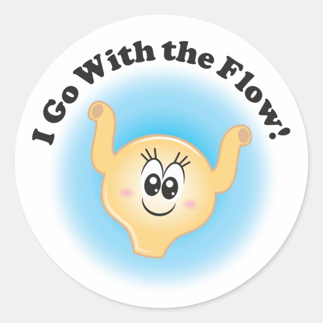 Billie Bladder "I Go With The Flow" Stickers (Front)