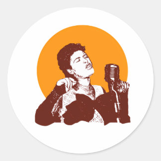 Billie Holiday Classic Round Sticker