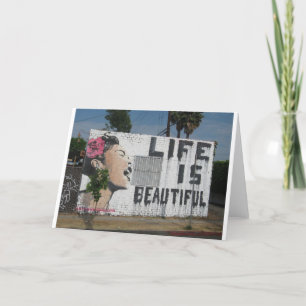 Billie Holiday Street Art Card