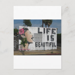 Billie Holiday Street Art Postcard