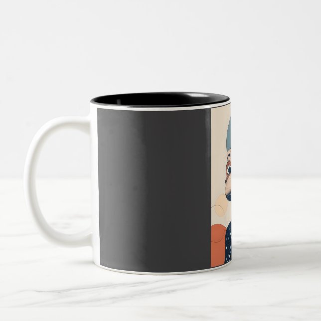 Billie Holiday  Two-Tone Coffee Mug (Left)