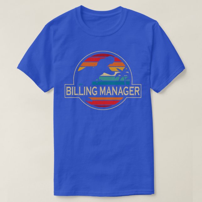 Billing Manager Dinosaur T-Shirt (Design Front)