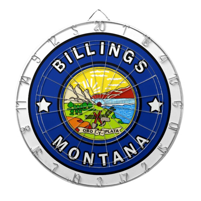 Billings Montana Dartboard (Front)