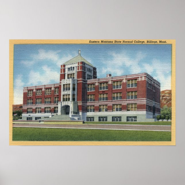 Billings, Montana - Eastern Montana State Poster (Front)