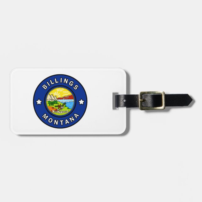 Billings Montana Luggage Tag (Front Horizontal)