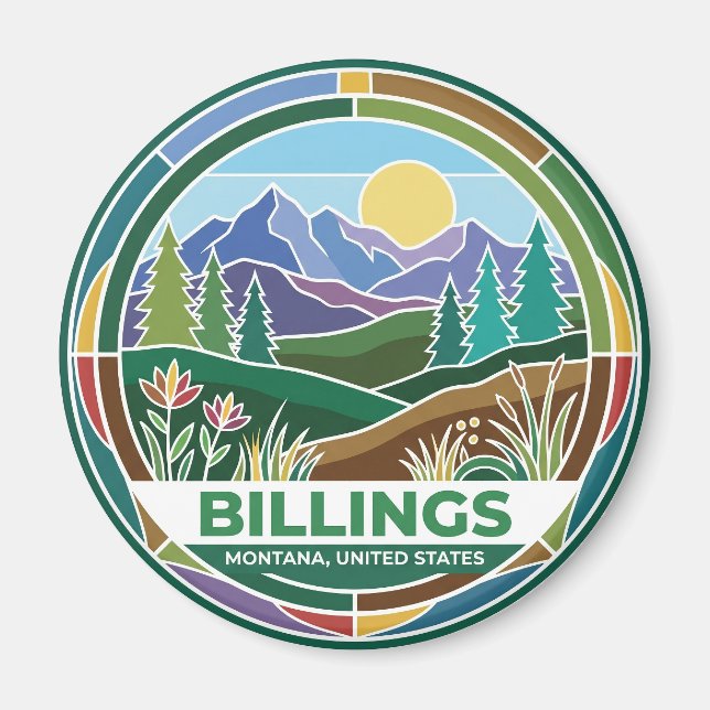 Billings Montana Magnet (Front)
