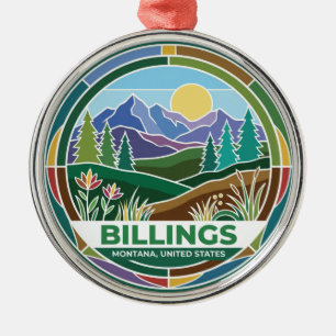 Billings Montana Metal Ornament