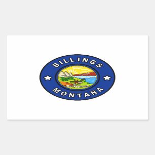 Billings Montana Rectangular Sticker