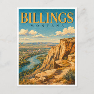Billings Montana The Rims GeoSaga Postcard