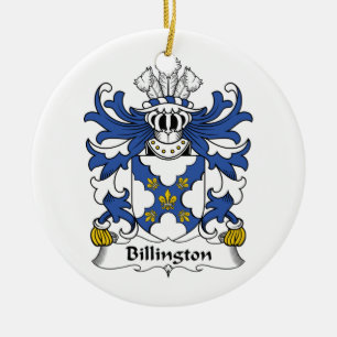 Billington Family Crest Ceramic Tree Decoration