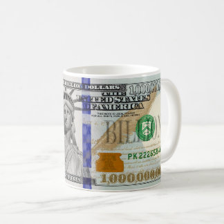 Billion Dollar Bill with Lady Liberty Coffee Mug
