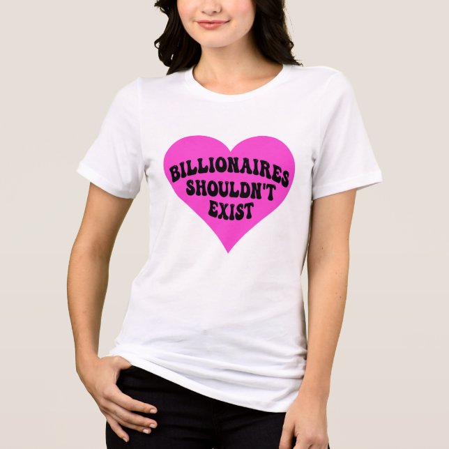 Billionaires Shouldn't Exist Tri-Blend Shirt (Front)