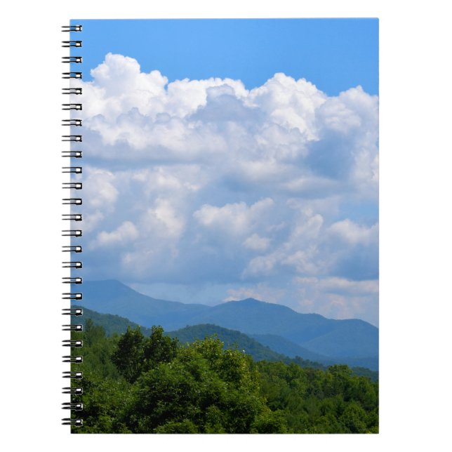 Billowing Clouds Over the Blue Ridge Notebook (Front)
