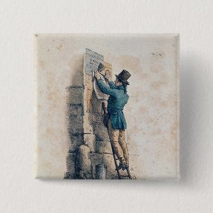Billposter 15 Cm Square Badge