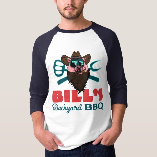 Bill's Backyard BBQ - Ranglan Tee (Front)