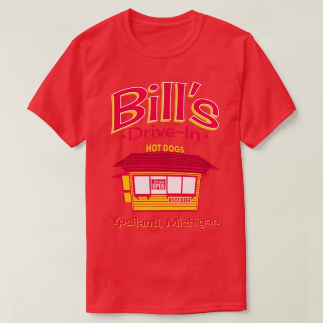Bills DriveIn Hot Dog Stand T-Shirt (Design Front)