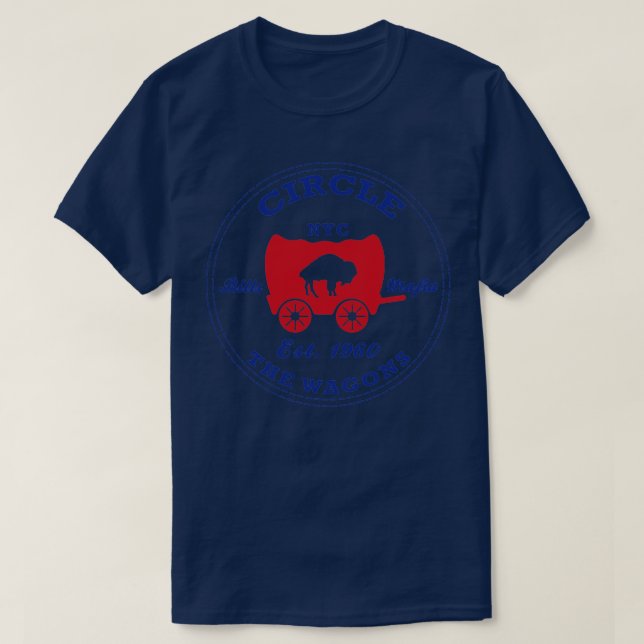 Bills Mafia Circle The Wagons T-Shirt (Design Front)