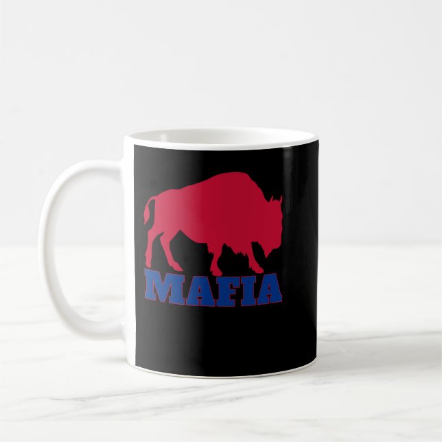 Bills Mafia Great Gift Buffalo Football Sports Bul Coffee Mug (Left)