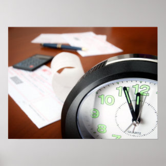 Bills paying time poster