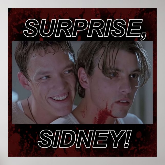 Billy and Stu in Scream Poster (Front)
