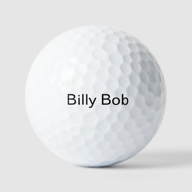 Billy Bob Golf Balls -- Customise It! (Front)