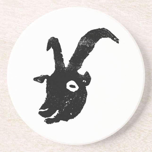 Billy Goat Potato Print Coaster (Front)