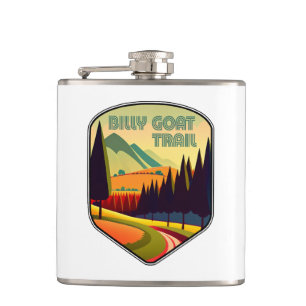 Billy Goat Trail Maryland Colours Hip Flask