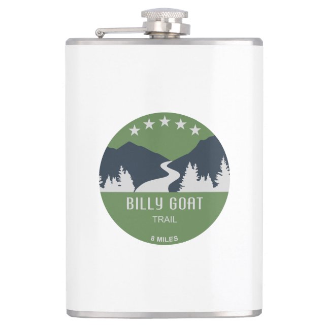 Billy Goat Trail Maryland Hip Flask (Front)