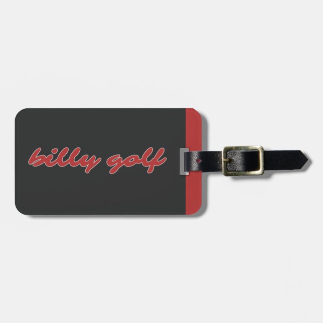 Billy Golf Bag Tag (Front Horizontal)