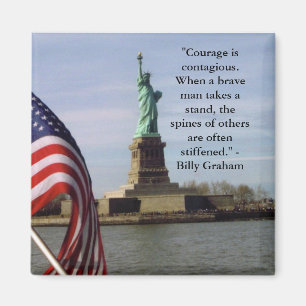 Billy Graham Courage Quote on Magnet