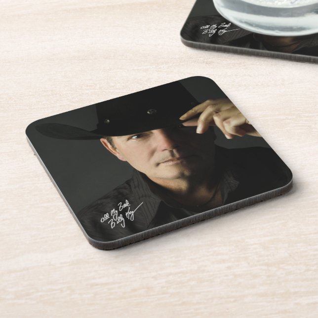 Billy Kay Hat Tip Beverage Coasters (Left Side)