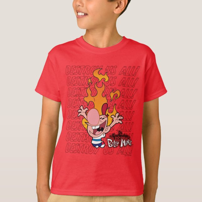 Billy & Mandy - Destroy Us All T-Shirt (Front)