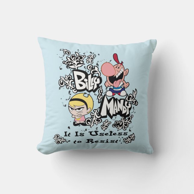 Billy & Mandy - Useless to Resist Cushion (Front)