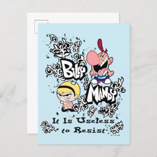 Billy & Mandy - Useless to Resist Postcard