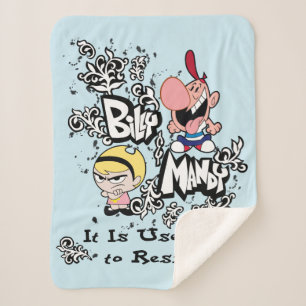 Billy & Mandy - Useless to Resist Sherpa Blanket