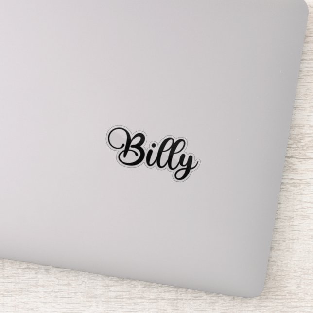 Billy Name - Handwritten Calligraphy (Detail)