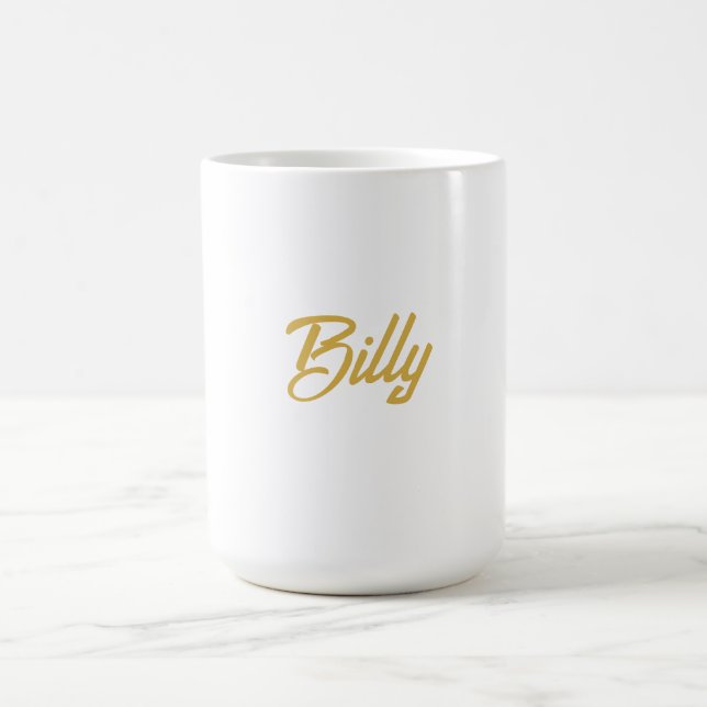 Billy Name typography Personalised Gift  Coffee Mug (Center)