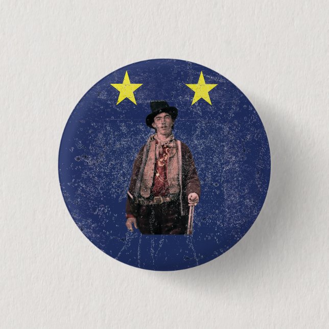 Billy the Kid 3 Cm Round Badge (Front)
