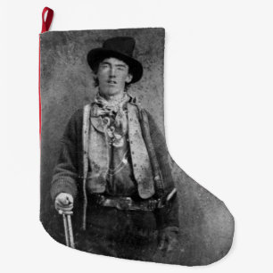 Billy The Kid, American Old West Outlaw Large Chri Large Christmas Stocking