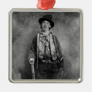 Billy The Kid, American Old West Outlaw Metal Ornament