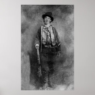 Billy The Kid, American Old West Outlaw Poster