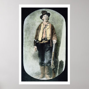 Billy the Kid (colored engraving) Poster