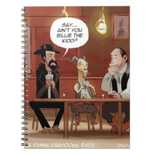 Billy The Kid? Funny Goat Cartoon Notebook