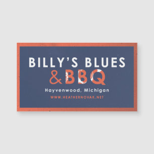 Billy's Blues & BBQ Magnet!