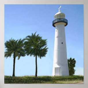 biloxi lighthouse poster
