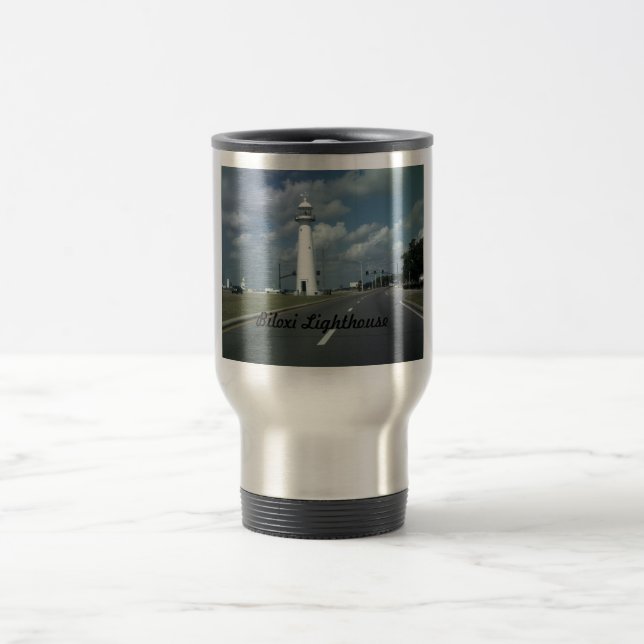 Biloxi Lighthouse Travel Mug (Center)