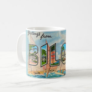 Biloxi Miss Greetings Vintage Postcard Mug
