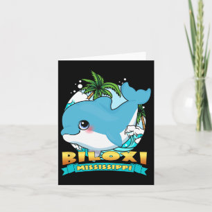 Biloxi Mississippi Cute Ba Card